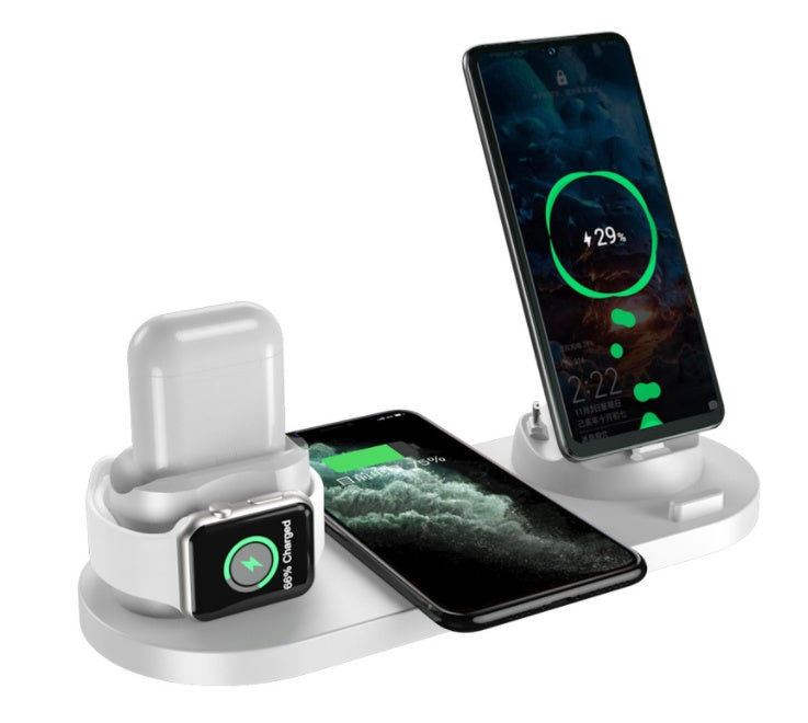 (Copie) Wireless Charger For IPhone Fast Charger For Phone Fast Charging Pad For Phone Watch 6 In 1 Charging Dock Station