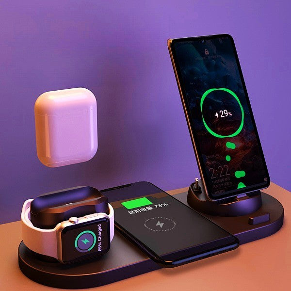 (Copie) Wireless Charger For IPhone Fast Charger For Phone Fast Charging Pad For Phone Watch 6 In 1 Charging Dock Station